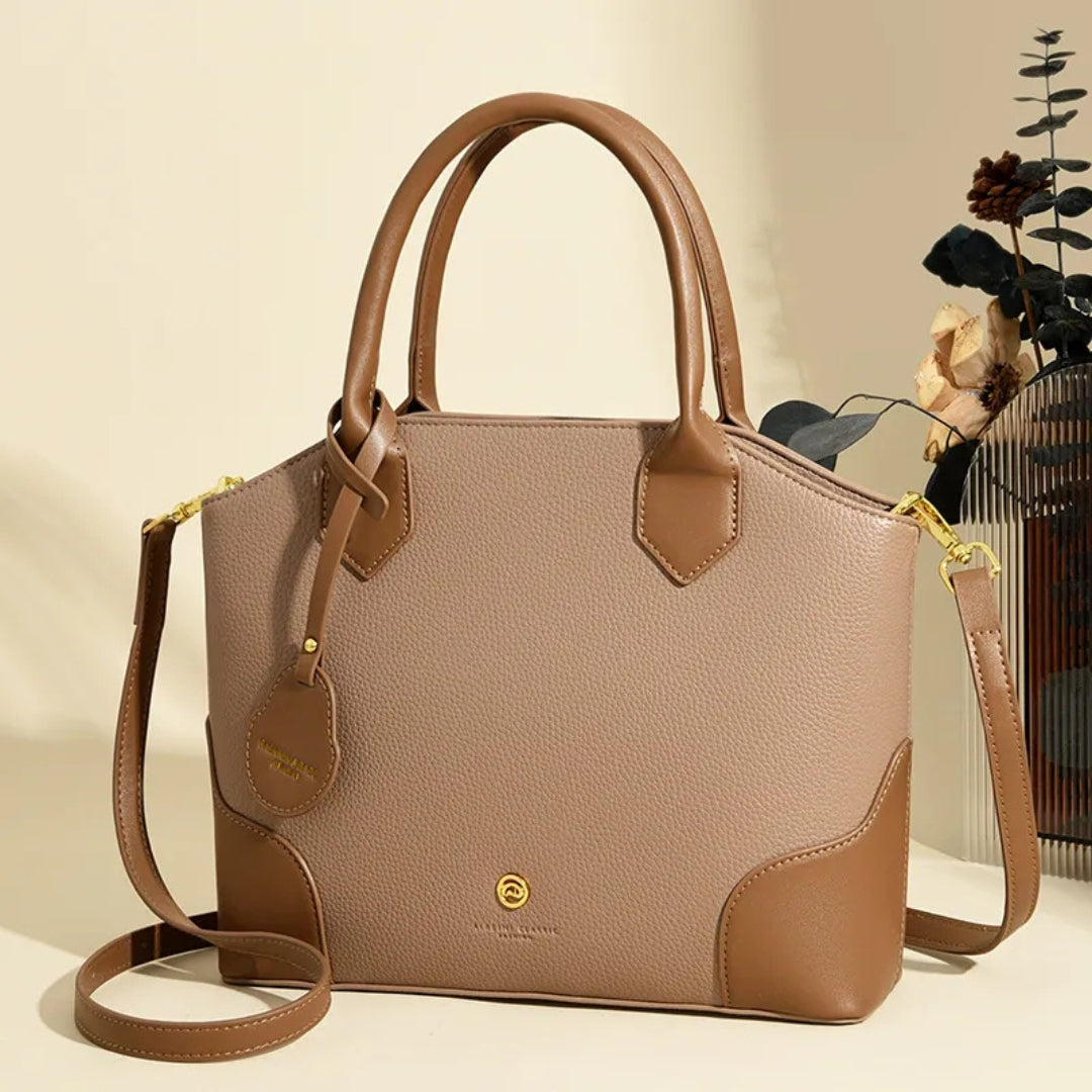 Elegant Faux Leather Handbag ⎜ Versatile and Spacious for Everyday Use