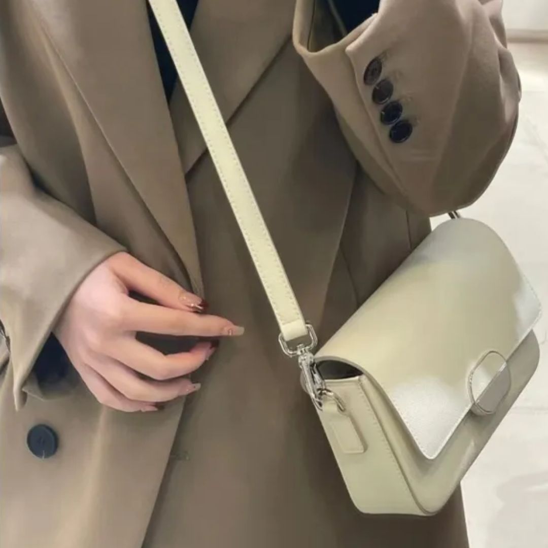 Shoulder Bag for Women ⎜ Elegant Faux Leather Handbag with Clasp
