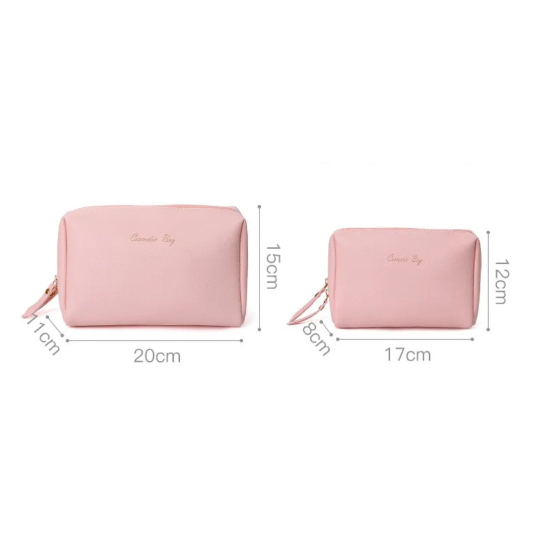 Cosmetic Bag for Women ⎜ Waterproof Design with Large Capacity and Double Zip for Travelling