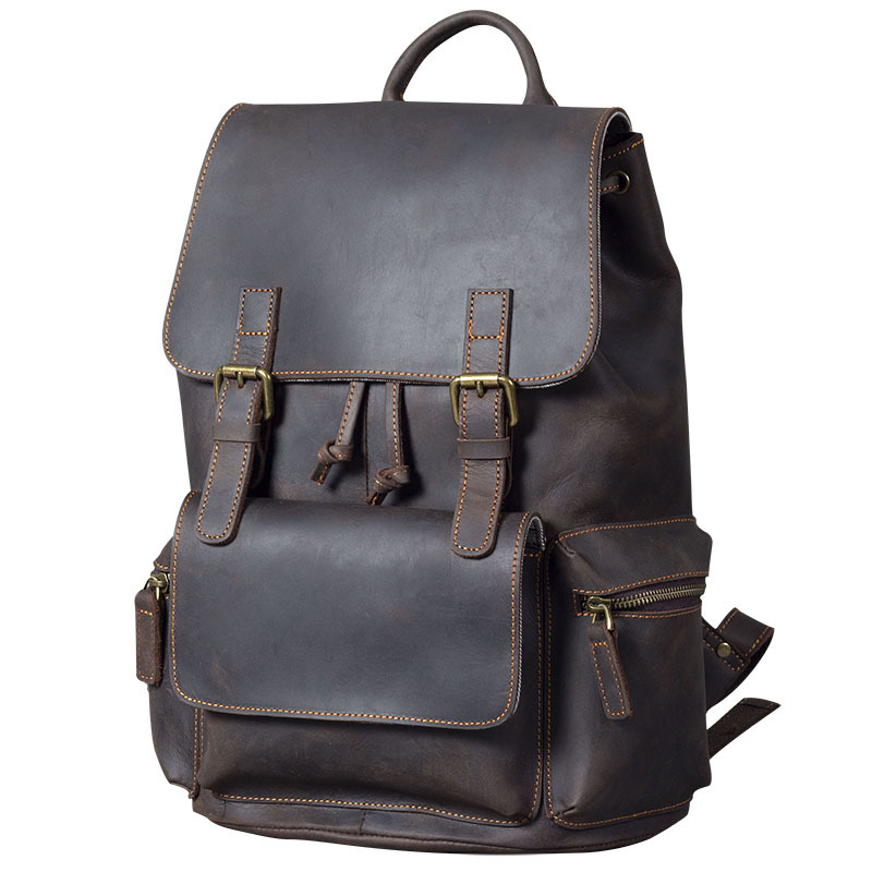 Handmade Leather Backpack for Men ⎜ Classic and Robust Backpack for Everyday Use and Travelling