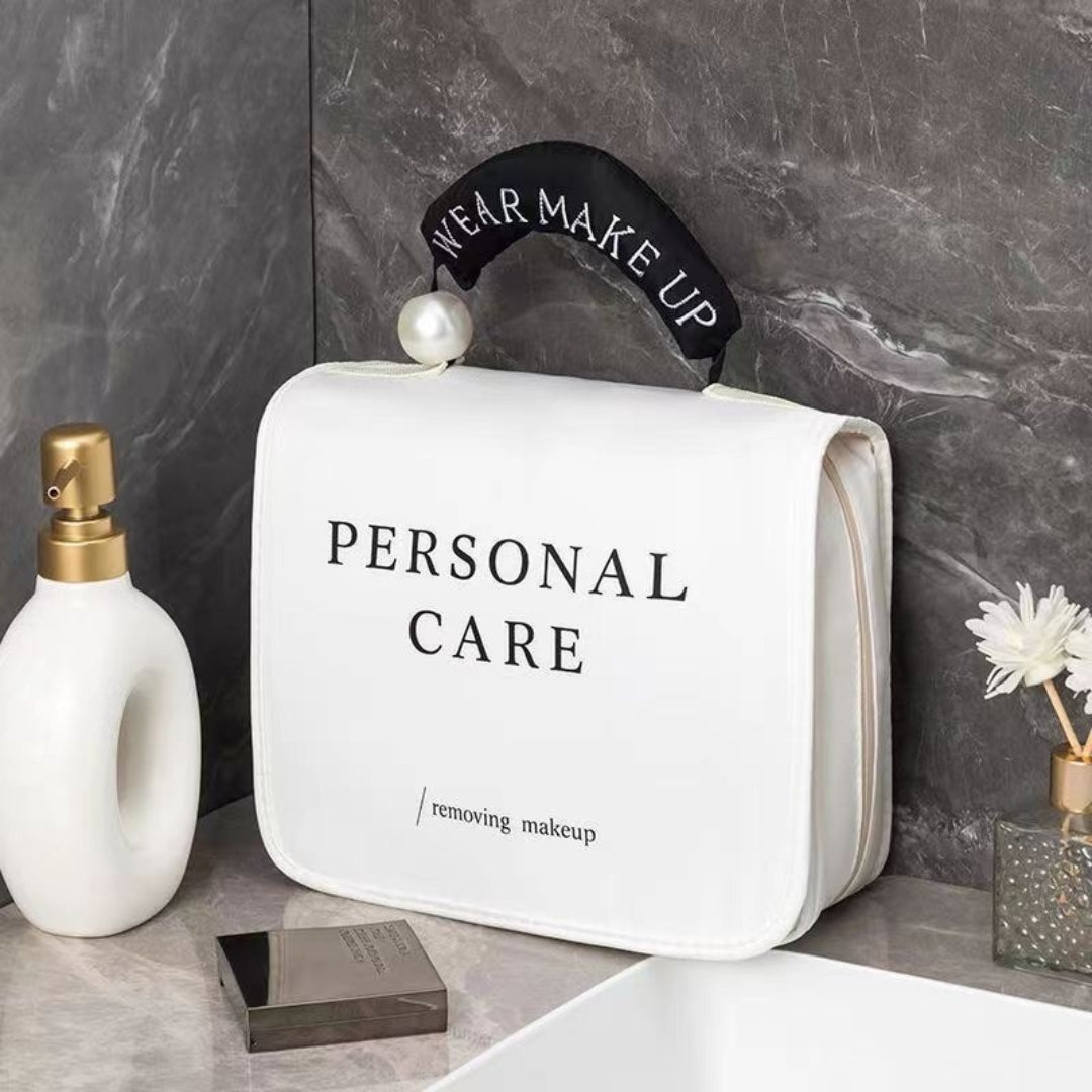Cosmetic Bag for Women ⎜ Waterproof Design with Large Capacity and Hook for Hanging