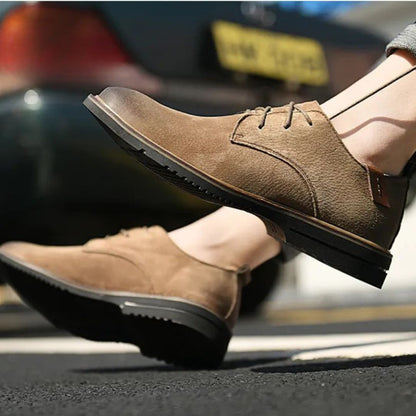 Men's Lace - Up Shoes ⎜ Comfortable Leather Shoes in a Casual Style for Spring and Everyday Wear