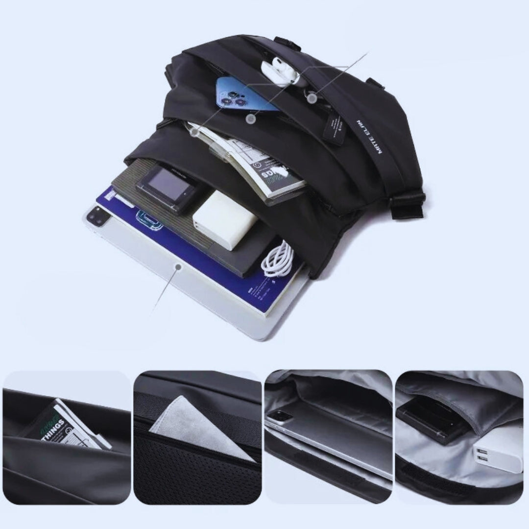Shoulder Bag for Men ⎜ Modern Design with Robust Structure and Practical Flap Fastening