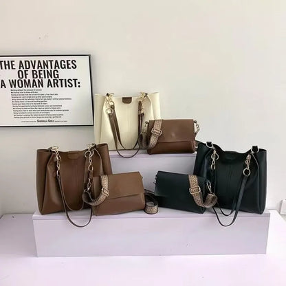 Two - Piece Set of Handbags ⎜ Large Capacity and Stylish Carrying Options for Work and Everyday Life