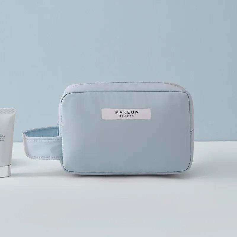 Cosmetics Bag for Women ⎜ Travel Organiser with Compartments for Make - Up and Integrated Brush Storage