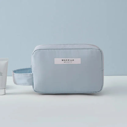 Cosmetics Bag for Women ⎜ Travel Organiser with Compartments for Make - Up and Integrated Brush Storage
