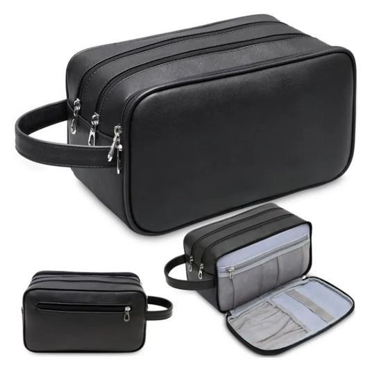Cosmetics Bag for Women ⎜ Water - Repellent Design with Large Capacity and Multiple Zip Compartments