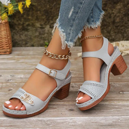 High Heel Sandals for Women ⎜ Elegant Summer Shoes with Heels for Tall Sizes and Comfortable Wear