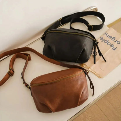 Shoulder Bag ⎜ Practical Design Made From High - Quality Leather with Adjustable Shoulder Strap