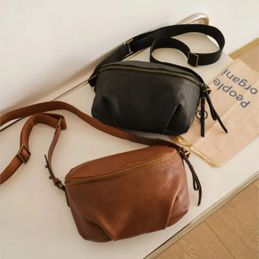 Shoulder Bag ⎜ Practical Design Made From High - Quality Leather with Adjustable Shoulder Strap