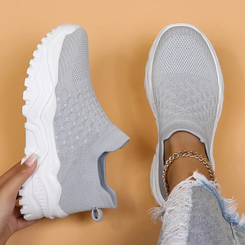 Slip - on Trainers for Women ⎜ Comfortable Shoes with a Breathable Design for Everyday Wear and Comfort
