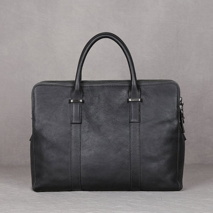 Leather Briefcase for Men ⎜ Noble Bag Made From Vegetable - Tanned Leather for Business and Leisure