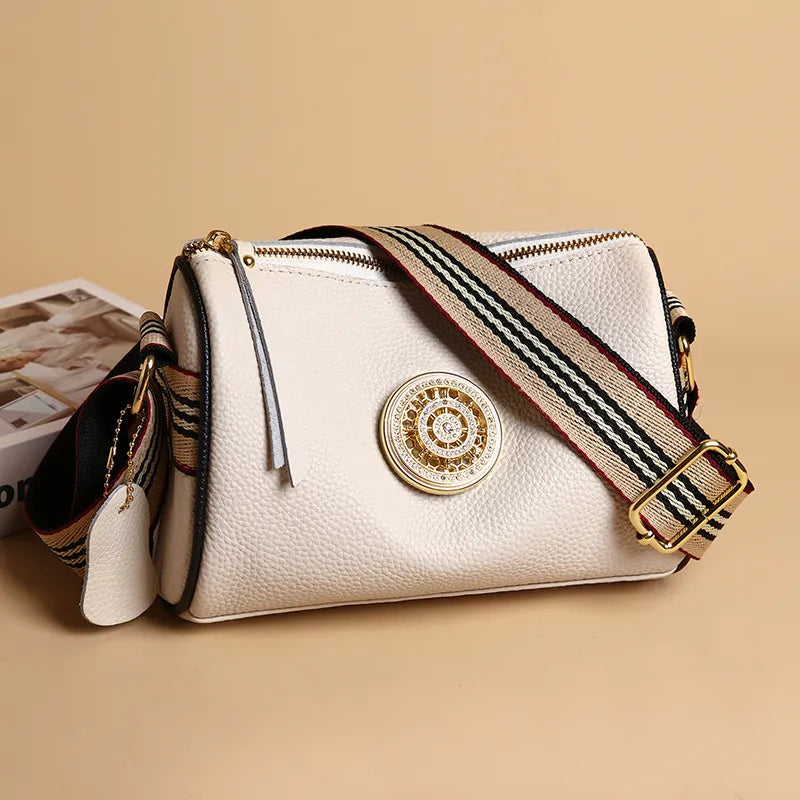 Shoulder Bag for Women ⎜ Fashionable Shoulder Bag with Wide Shoulder Strap and Elegant Embellishment