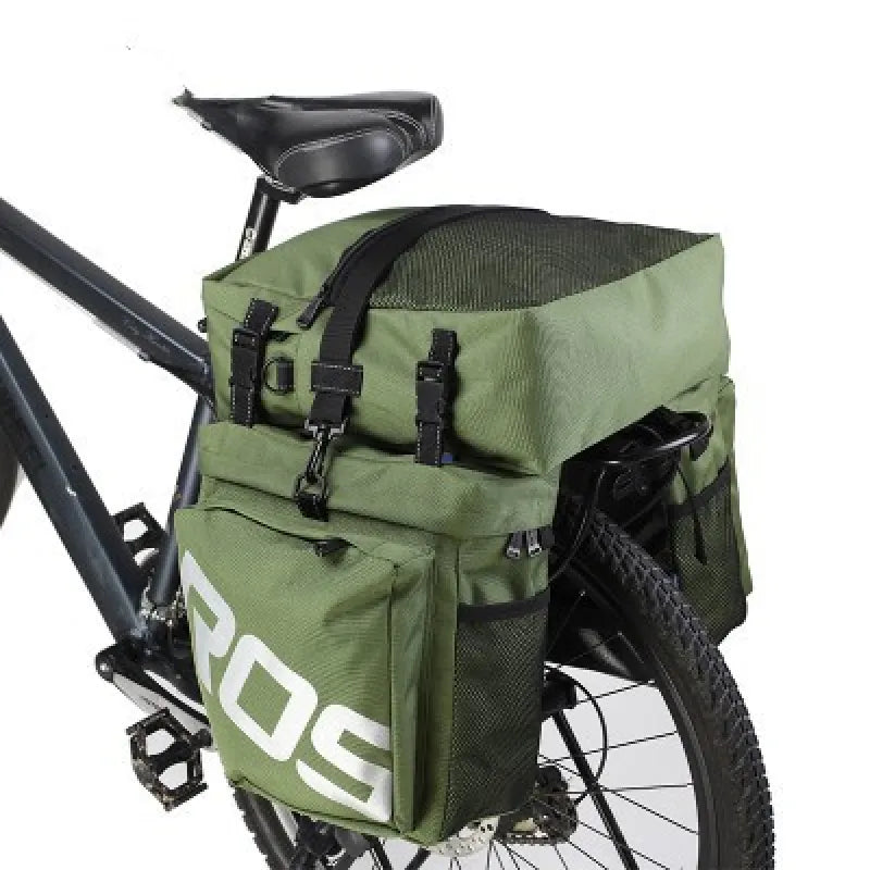 Bike Pannier for Pannier Rack ⎜ Waterproof Double Pannier with Large Capacity and Reflective Design
