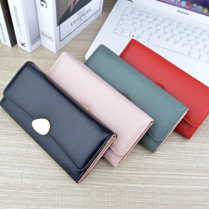 Women's Wallet in Long Format ⎜ Soft Leather Wallet with Lots of Card Slots and Large Storage Space