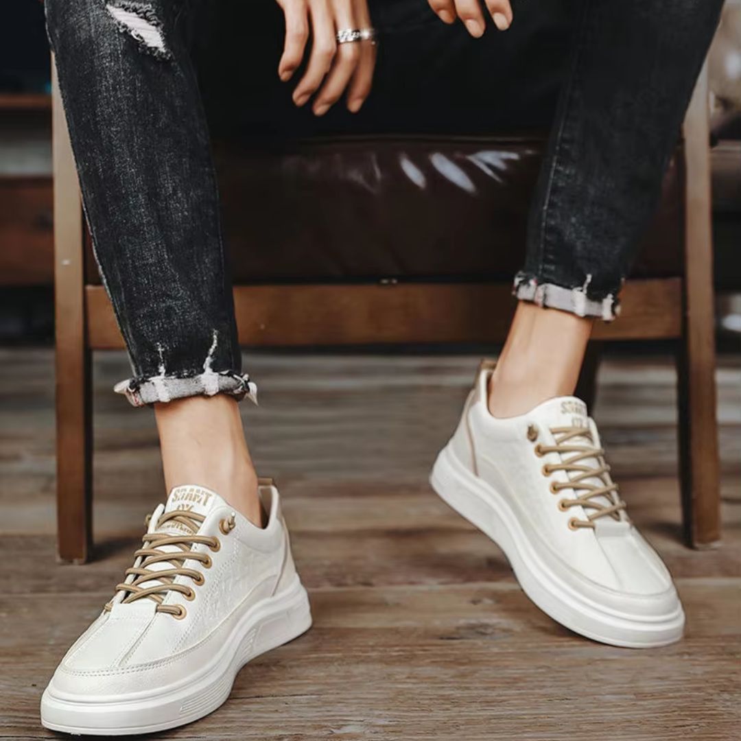 Men's Trainers ⎜ Fashionable Casual Shoes Made From Leather with a Comfortable Sole for Everyday Wear