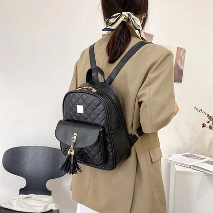 Women's Backpack Set ⎜ Spacious Leisure Backpack with Bag and Practical Compartments