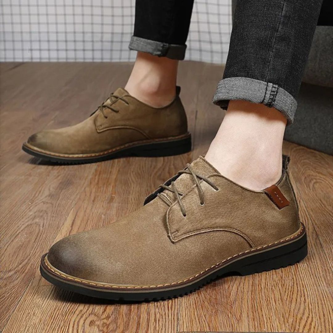 Men's Lace - Up Shoes ⎜ Comfortable Leather Shoes in a Casual Style for Spring and Everyday Wear