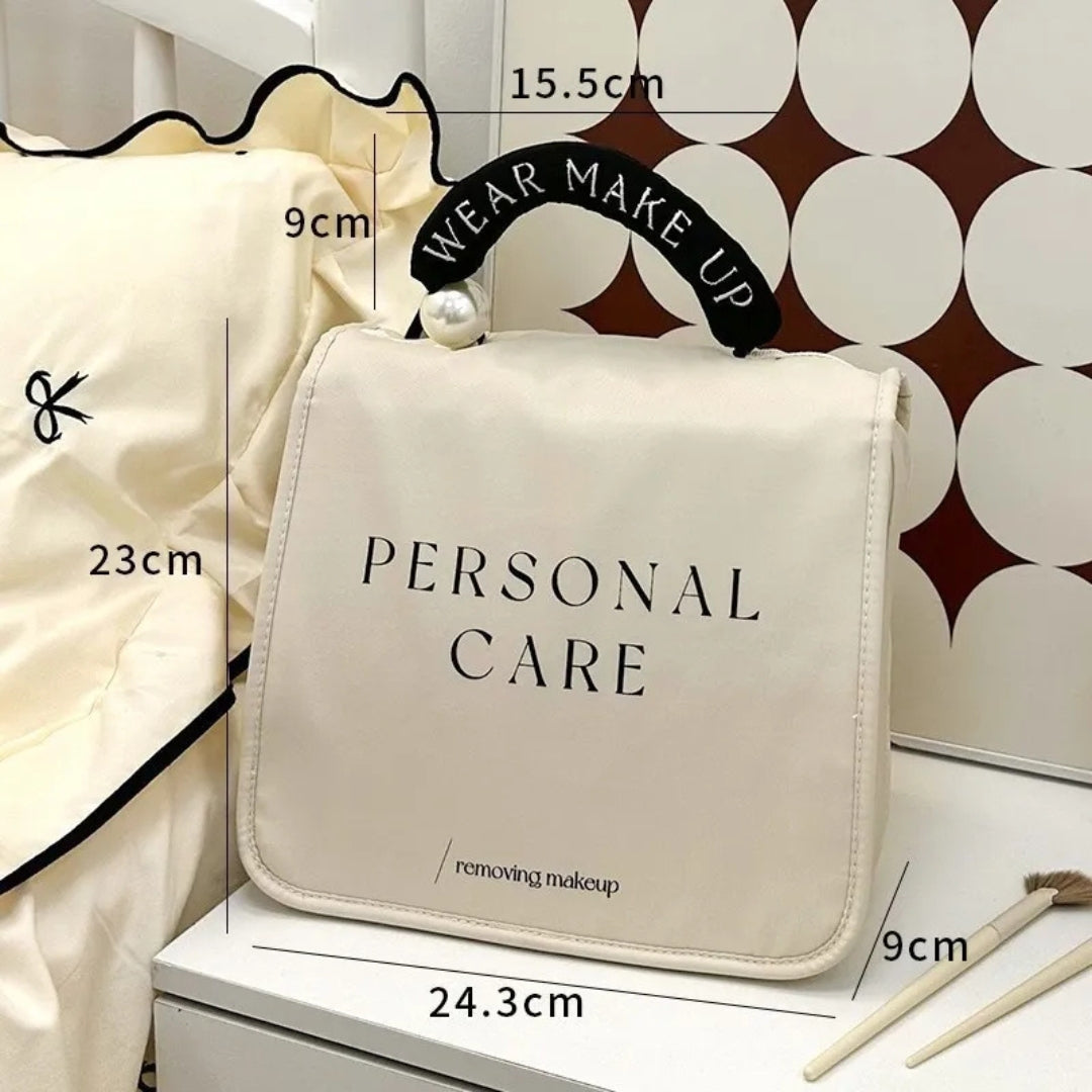 Cosmetic Bag for Women ⎜ Waterproof Design with Large Capacity and Hook for Hanging