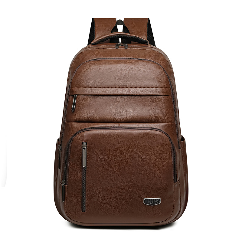 Leather Backpack for Men ⎜ Robust Business Backpack with Plenty of Storage Space for Work and Travelling