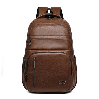 Leather Backpack for Men ⎜ Robust Business Backpack with Plenty of Storage Space for Work and Travelling