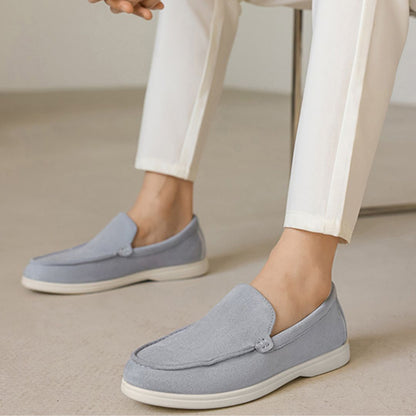 Men's Slip - on Moccasins ⎜ Lightweight Suede Shoes for Summer and Leisure