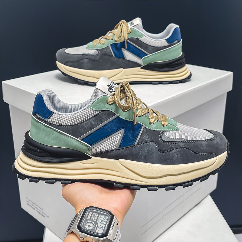 Men's Sneakers ⎜ Breathable Mesh Shoes with Platform and Raised Sole for Autumn