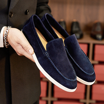 Men's Loafers ⎜ Comfortable Retro - Style Slip - on Shoes in Suede for Everyday Wear