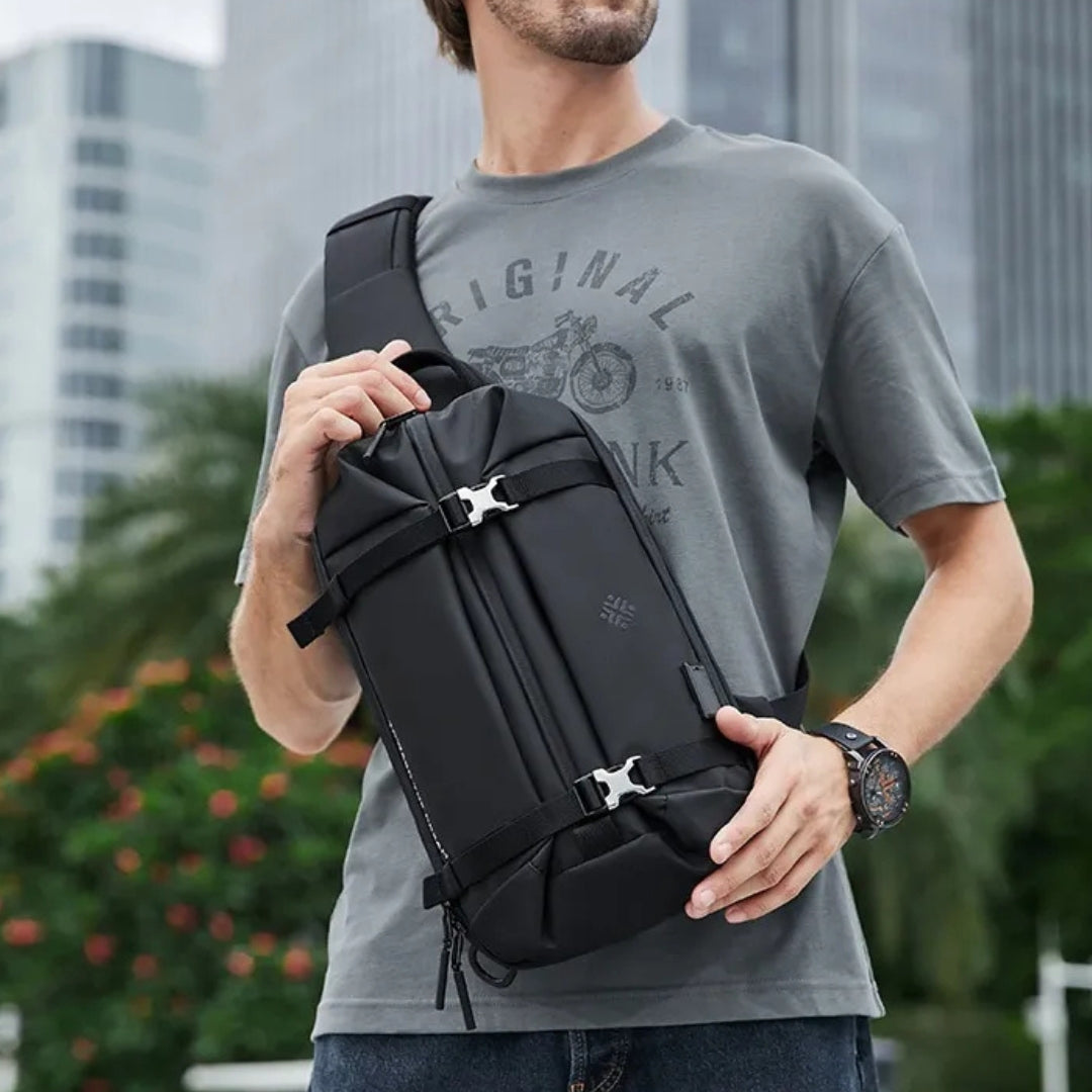 Shoulder Bag for Men ⎜ Water - Repellent Crossbody Bag Made of Oxford Fabric with Adjustable Carrying System