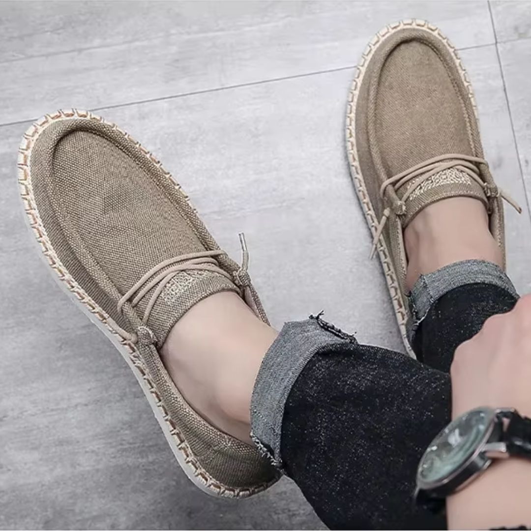 Men's Slip - on Shoes ⎜ Comfortable Summer - Style Canvas Shoes for Leisure and Everyday Wear