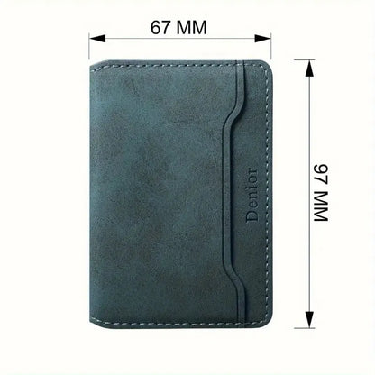 Magnetic Card Holder for Smartphones ⎜ Leather Case with Magsafe Technology and Space for Cards