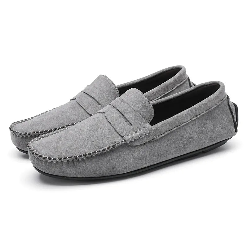Hand - Sewn Men's Moccasins ⎜ Comfortable Velvet Leather Shoes for Everyday Wear and Leisure