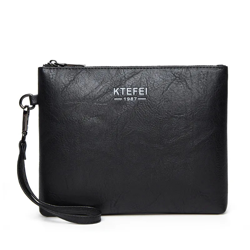 Leather Clutch for Men ⎜ Fashionable Handbag for Business and Leisure in a Slim Design