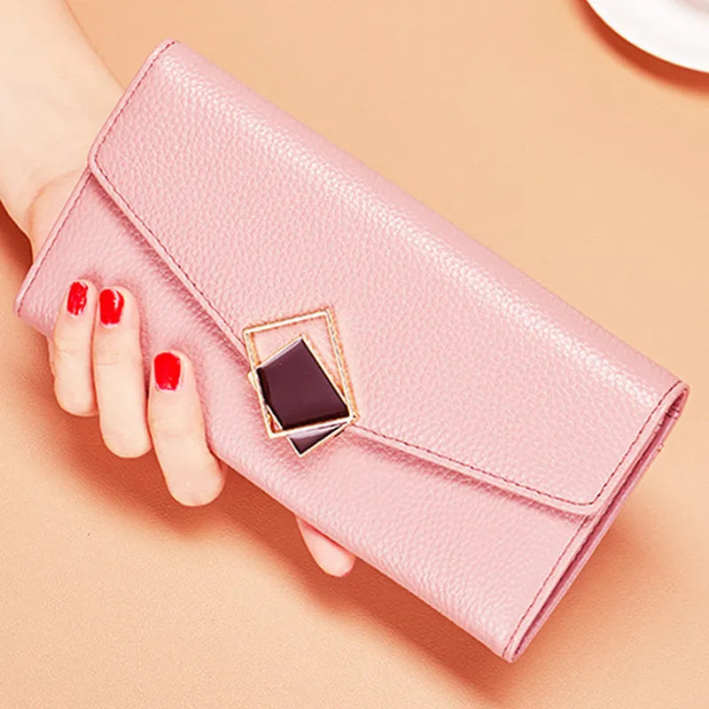 Women's Wallet in Long Format ⎜ Large Leather Wallet Made of Genuine Leather with Plenty of Storage Space for Cards and Notes