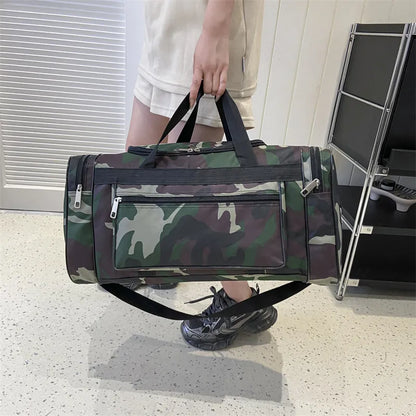Multifunctional Travel Bag ⎜ Large Capacity in a Modern Camouflage Design with Practical Compartments