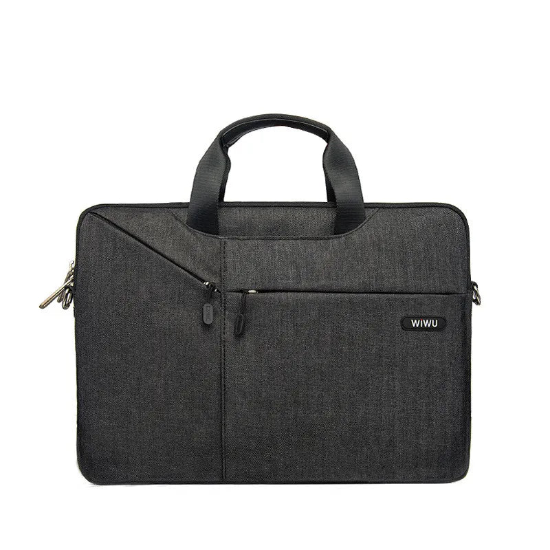 Laptop Bag for Men ⎜ Simple Shoulder Bag with Additional Front Compartment for Business and Everyday Use