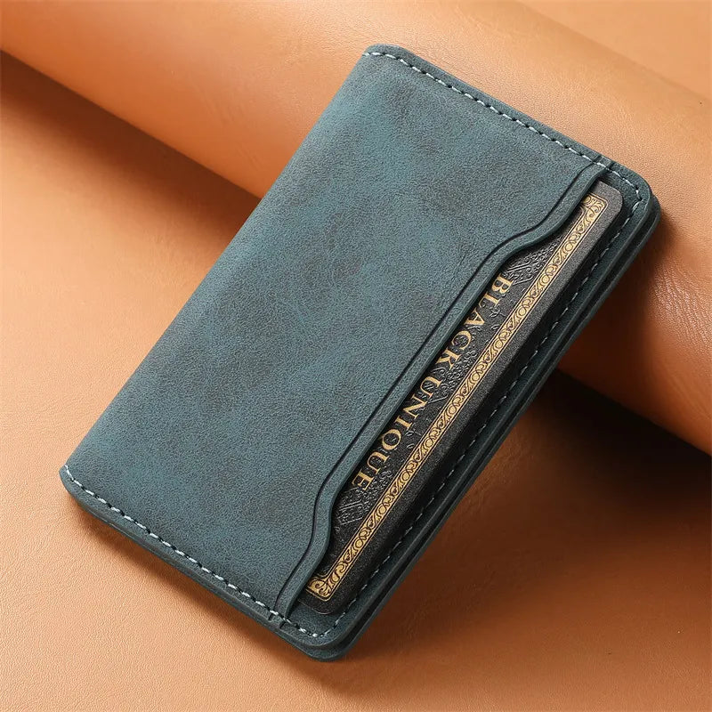 Magnetic Card Holder for Smartphones ⎜ Leather Case with Magsafe Technology and Space for Cards