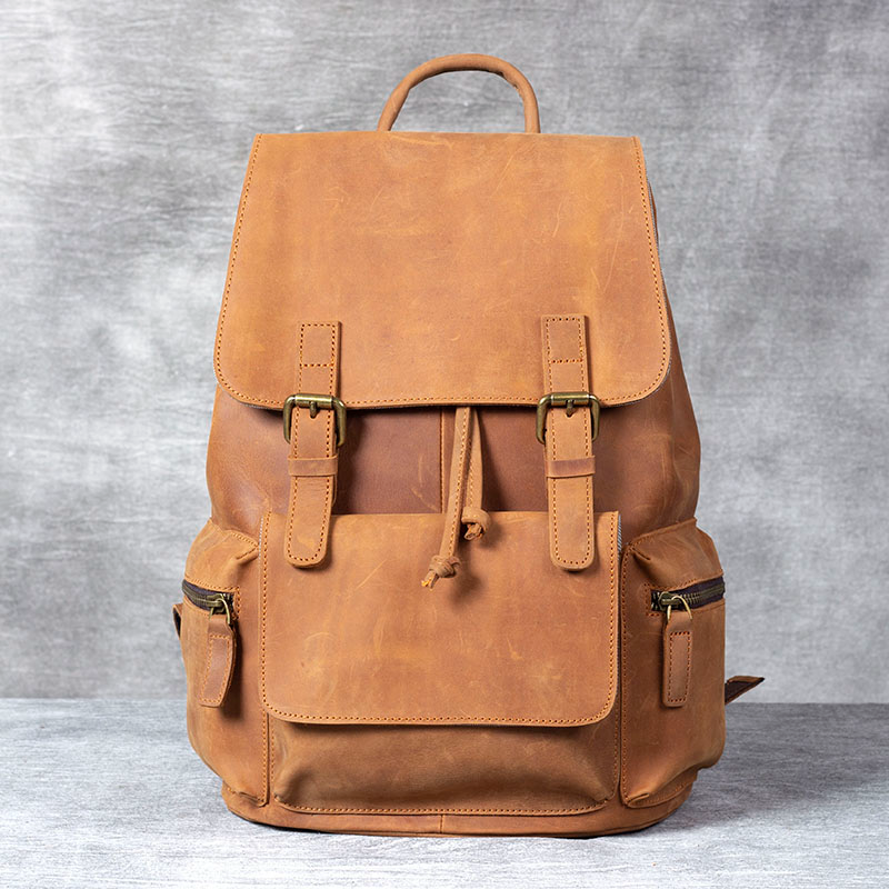 Handmade Leather Backpack for Men ⎜ Classic and Robust Backpack for Everyday Use and Travelling