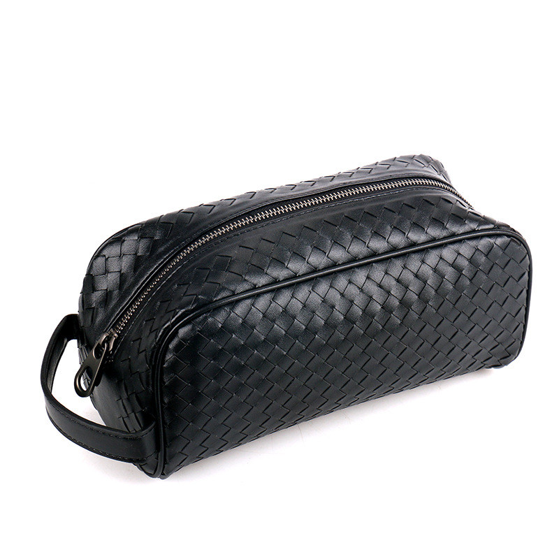 Leather Clutch for Men ⎜ Handmade Bag with Generous Storage Space and Robust Zip
