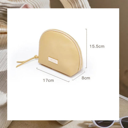 Cosmetic Bag for Women ⎜ Elegant Shell Design with Large Capacity and Practical Inner Compartment