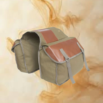 Canvas Motorbike Side Bag ⎜ Robust Pannier with Large Storage Space for Touring and Everyday Use