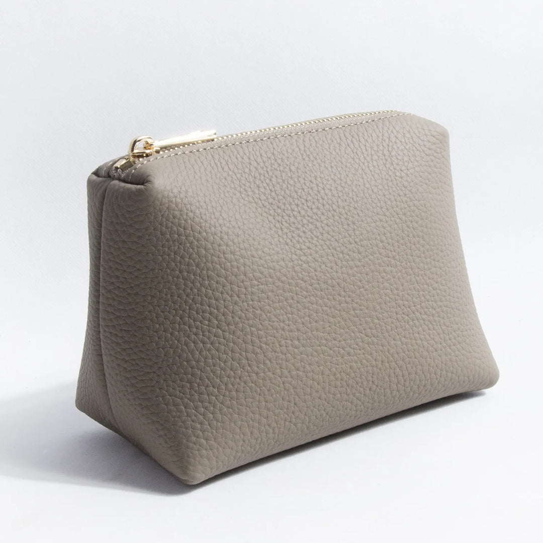 Cosmetics Bag for Women ⎜ Compact Leather - Look Design with Zip for Lipsticks and Make - Up