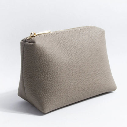 Cosmetics Bag for Women ⎜ Compact Leather - Look Design with Zip for Lipsticks and Make - Up