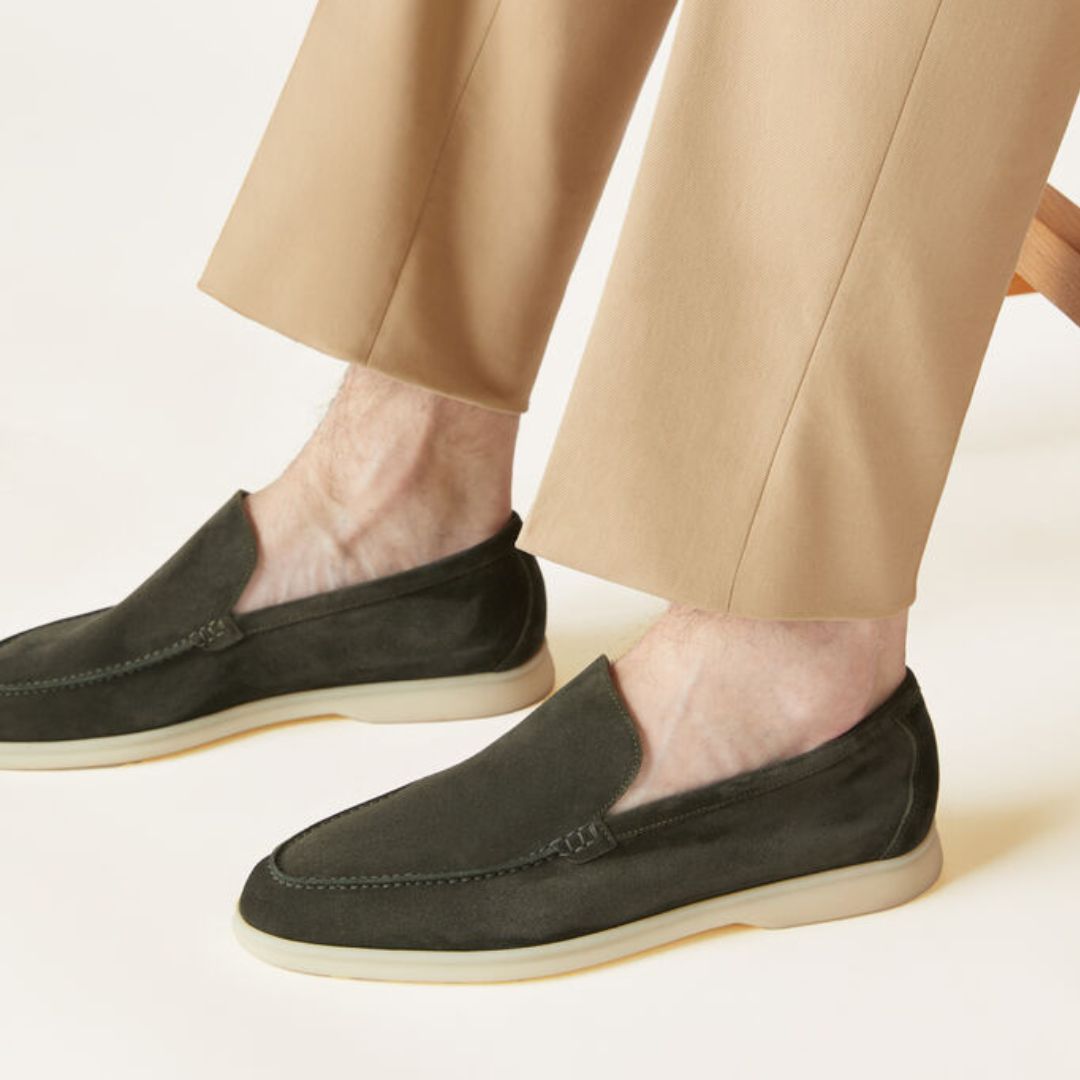 Men's Slip - on Moccasins ⎜ Comfortable Suede Casual Shoes for Summer