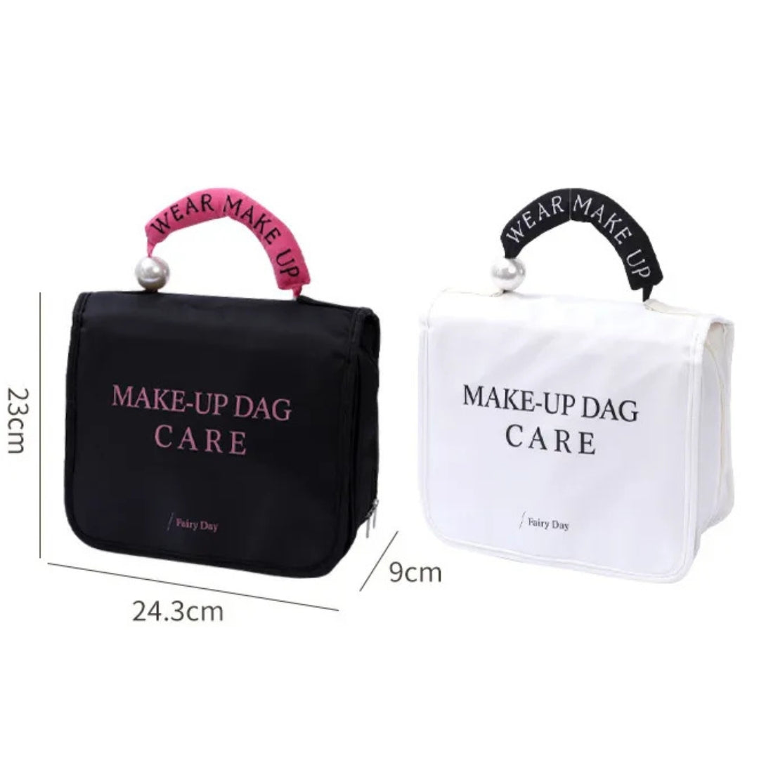 Cosmetic Bag for Women ⎜ Waterproof Design with Large Capacity and Hook for Hanging