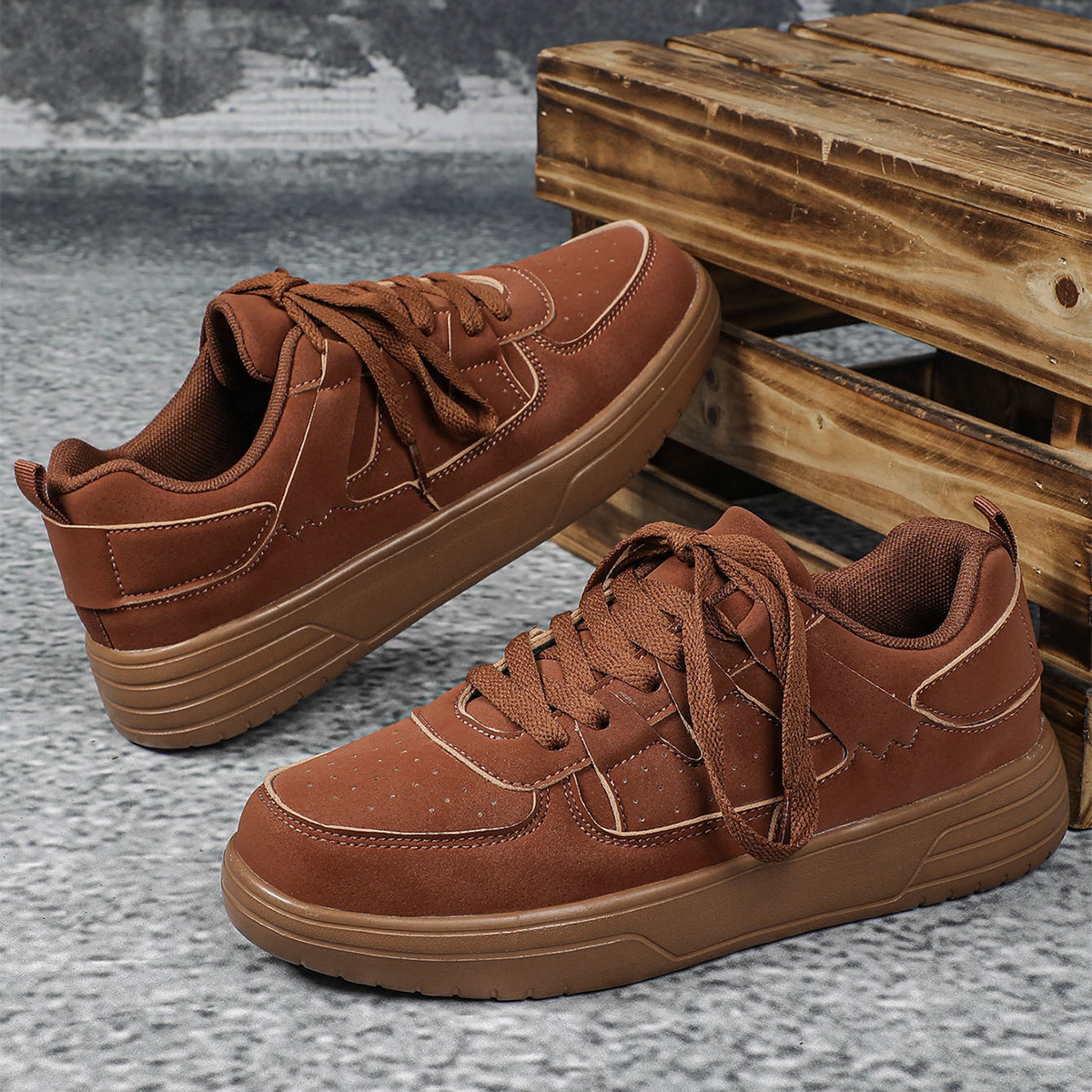 Men's Trainers ⎜ Comfortable Casual Shoes with a Thick Sole and Vintage Design for Everyday Wear