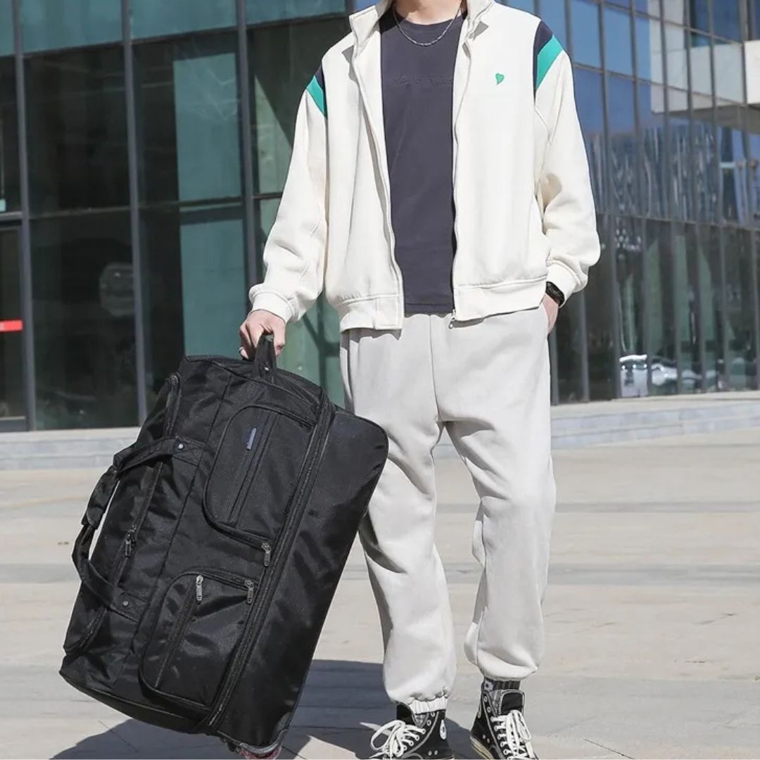 Travel Bag with Wheels ⎜ Large Capacity and Multifunctional Design for Flexible Storage Space