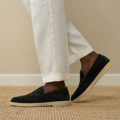 Men's Slip - on Moccasins ⎜ Comfortable Suede Casual Shoes for Summer