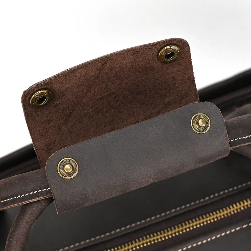 Leather Travel Bag ⎜ Large Capacity with Roll Function for Comfortable Travelling