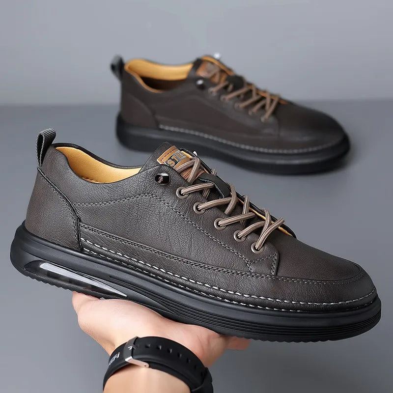 Men's Sneakers ⎜ Comfortable Sports and Leisure Shoes Made From Leather with a Cushioned Sole